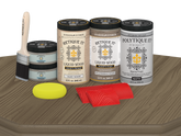 Large Weathered Wood Multi-purpose Wood'n Kit from Retique It® with exterior top coat, shown with wood finish and matte protective layer.
