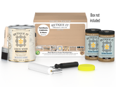 Retique It® White Oak multi-purpose wood finish kit with four large containers, smooth finish, ideal for wood projects.