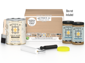 Retique It® White Oak multi-purpose wood finish kit with four large containers, smooth finish, ideal for wood projects.