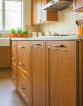 Large Cedar Wood'n Finish Kit from Retique It® for wood finishing, featuring dark oak weathered look, shown on a kitchen surface.