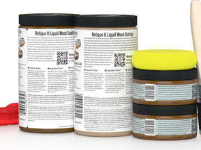 Retique It® Wood'n Finish Kit Large in Dark Oak, featuring wood stain and finish supplies for multi-purpose wood projects.