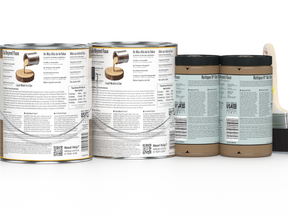 Retique It Wood'n Finish Kit in Barn Wood with four large containers, showcasing wood stain and finishing products for furniture.