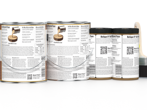 Cedar wood finish kit by Retique It® with four large containers of multi-purpose Wood'n Kit for furniture and craft projects.