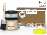Retique It® Multi-purpose Smooth Finish Kit (Med) in Pecan, wood finishing kit with brushes and tools for a smooth wood surface.