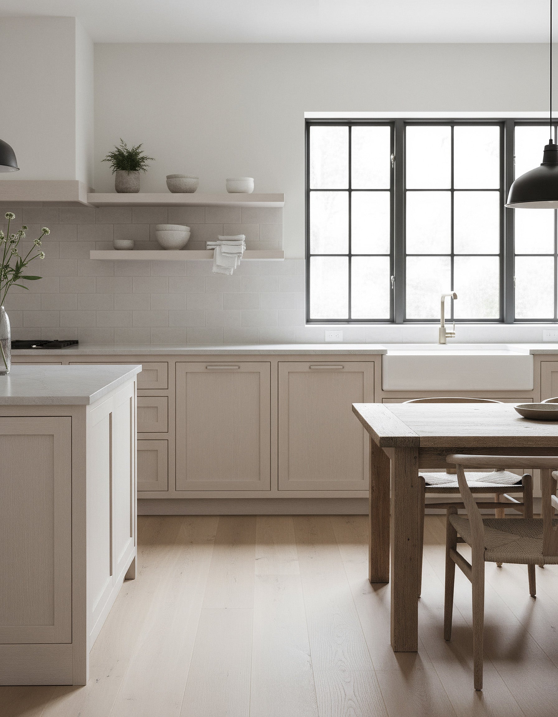 Retique It® Wood'n Cabinet Kit with 24 grained white wash stain for kitchen cabinets, showcasing brushed wood texture.