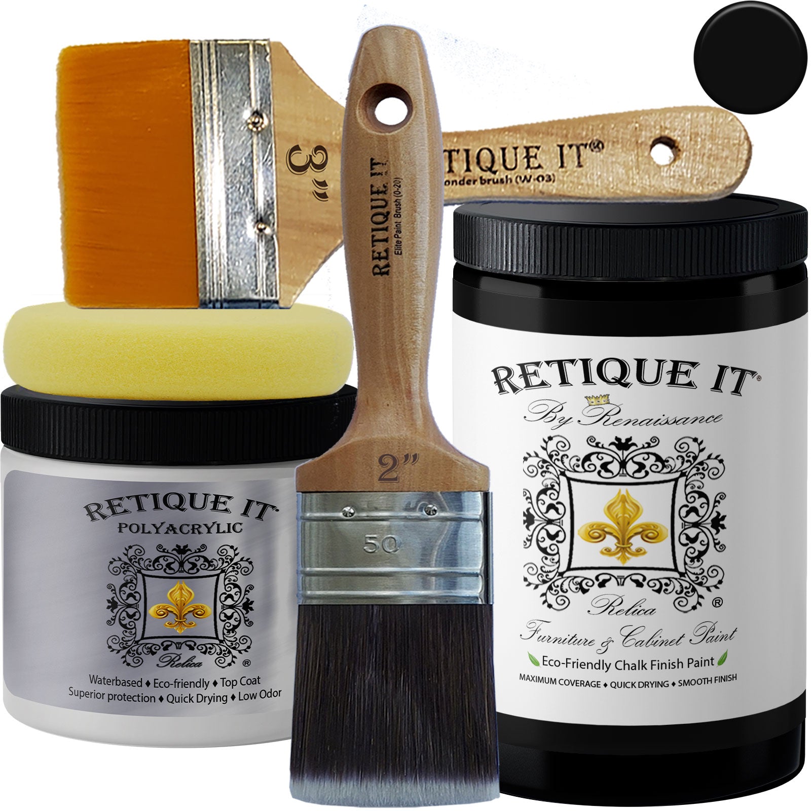 Renaissance Furniture Paint - Midnight Black - Retique It®